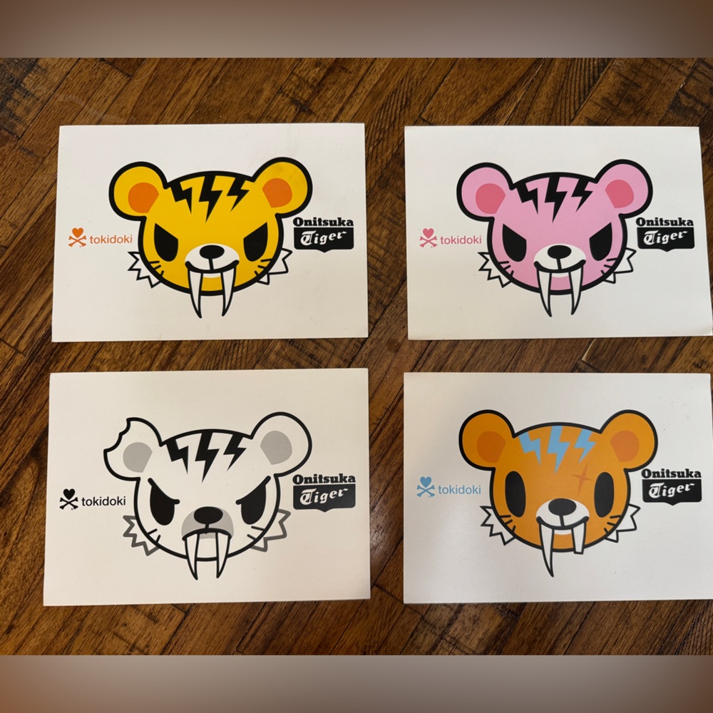 Rare tokidoki Onitsuka Tiger Promo Cards Complete Set of 4